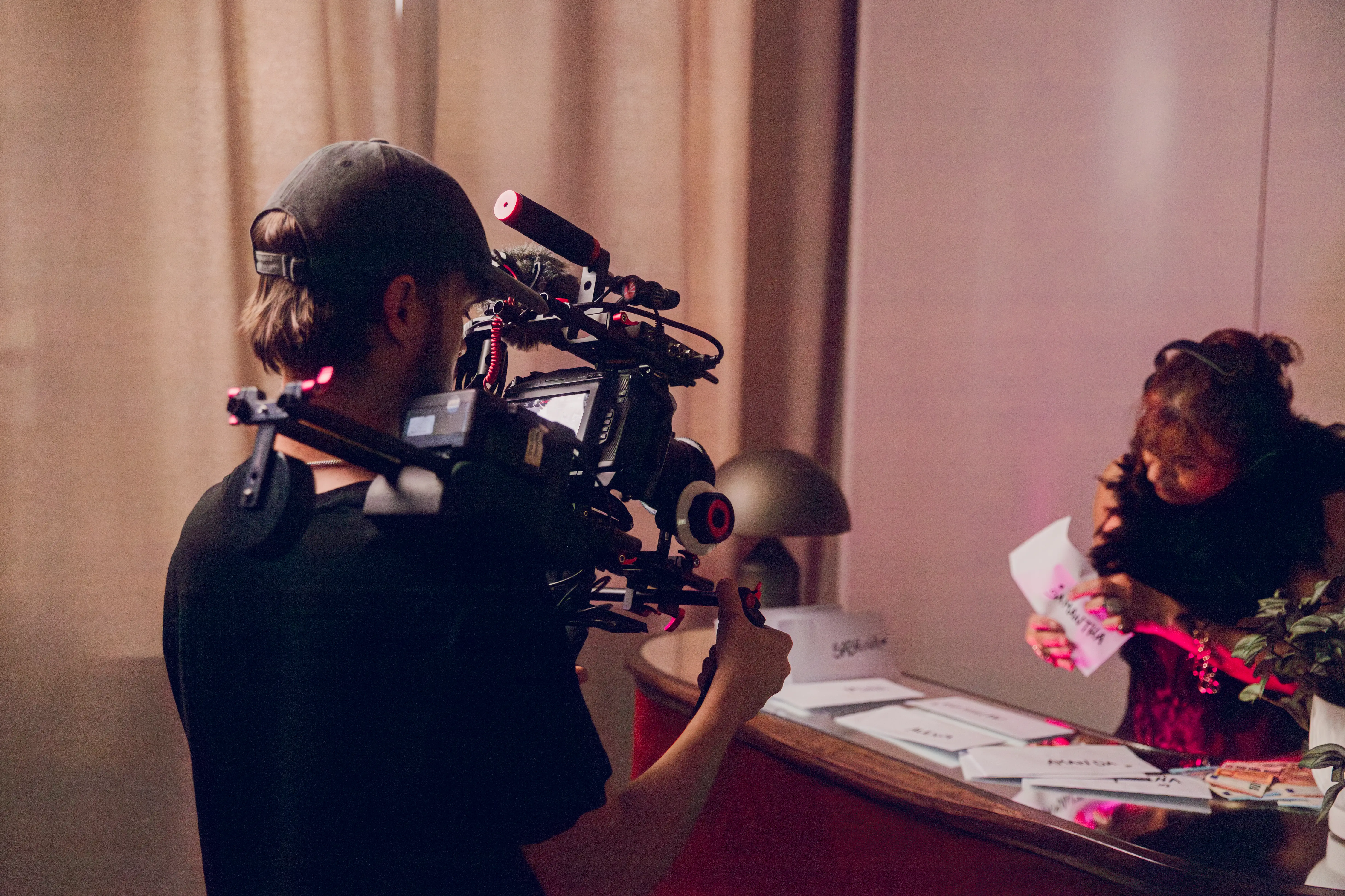 Louis Meurice en tournage